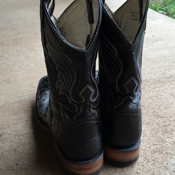 Leather Ostrich boots - Picture 3 of 4